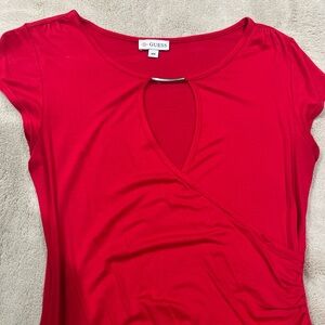 Red guess blouse